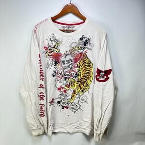 Vintage Pepe Jeans Y2K Tiger Hardy Long Sleeve \ Shirt 3XL